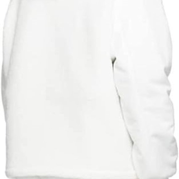 Adidas IVY PARK  Unisex White 1/2 Zip Quilted Sherpa Jacket FREE SHIPPING H18974 - Picture 7 of 9